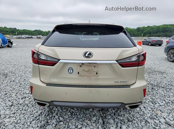 2T2BZMCA4KC177522 2019 LEXUS RX Желто-коричневый Вид сзади