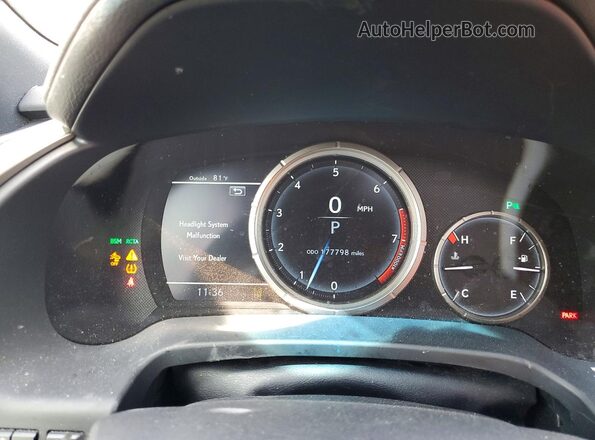 2T2BZMCA6GC017780 2016 LEXUS RX White Вид щитка приладів