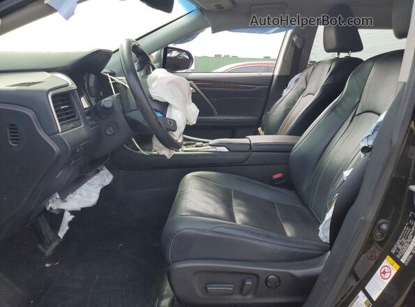 2T2BZMCA6GC036832 2016 LEXUS RX Черный Вид салона спереди