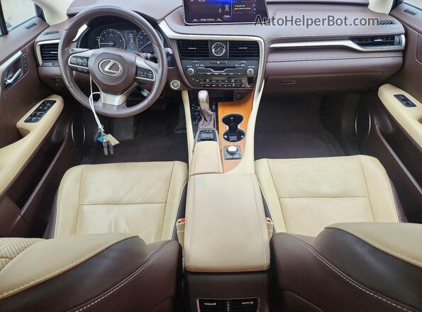 2T2BZMCA6GC045577 2016 LEXUS RX Blue Вид панелі приладів