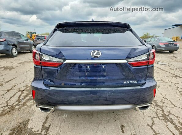 2T2BZMCA6GC045577 2016 LEXUS RX Blue Вид ззаду