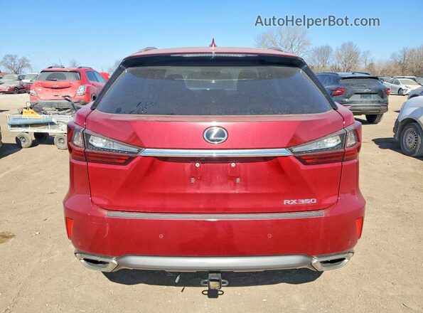 2T2BZMCA7JC164262 2018 LEXUS RX Темно-бордовый Вид сзади