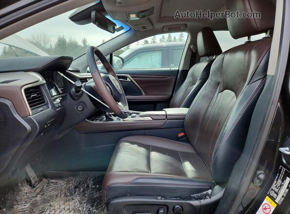 2T2BZMCA7KC178356 2019 LEXUS RX Черный Вид салона спереди