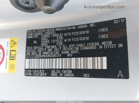 2T2BZMCA8HC080378 2017 LEXUS RX 350 Silver Widok komory silnika