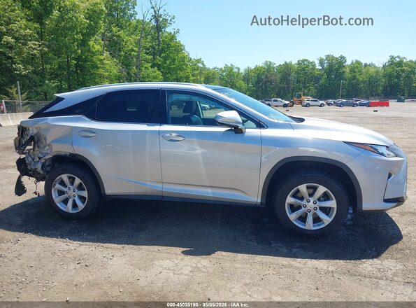 2T2BZMCA8HC080378 2017 LEXUS RX 350 Silver Widok wnętrza z tyłu