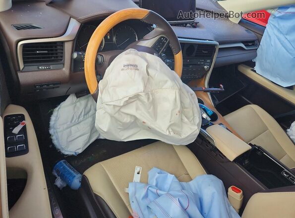 2T2BZMCA8HC117512 2017 LEXUS RX White Вид панелі приладів