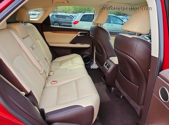 2T2BZMCAXHC070192 2017 LEXUS RX Burgundy Widok wnętrza z tyłu