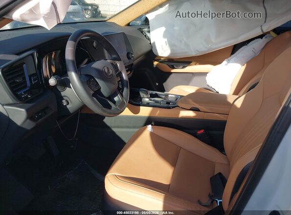 2T2GGCEZ4PC025689 2023 LEXUS NX 350 White წინა სალონის ხედი