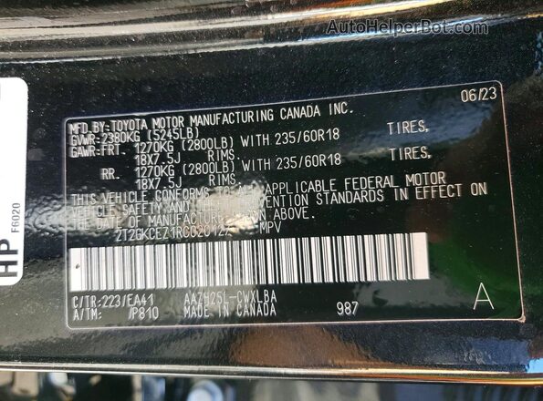 2T2GKCEZ1RC020127 2024 LEXUS NX Black Widok wnętrza 360 stopni
