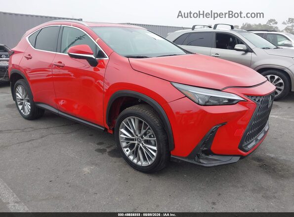 2T2GKCEZ4SC042046 2025 LEXUS NX 350H Красный Передняя правая четверть