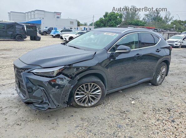 2T2GKCEZ8RC023641 2024 LEXUS NX Black Առջևի ձախ երեք քառորդ տեսարան