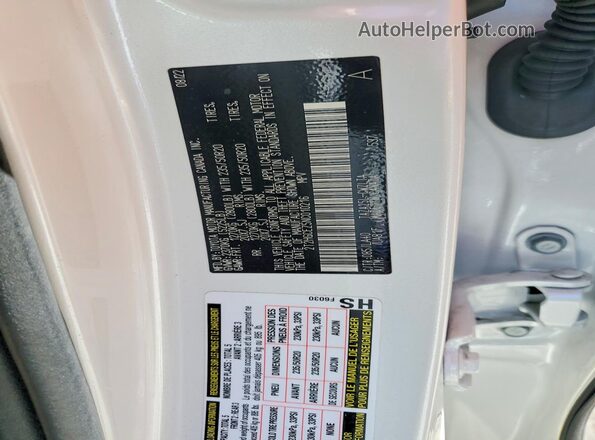 2T2HGCEZ5NC010216 2022 LEXUS NX Белый Вид наклейки с VIN-кодом