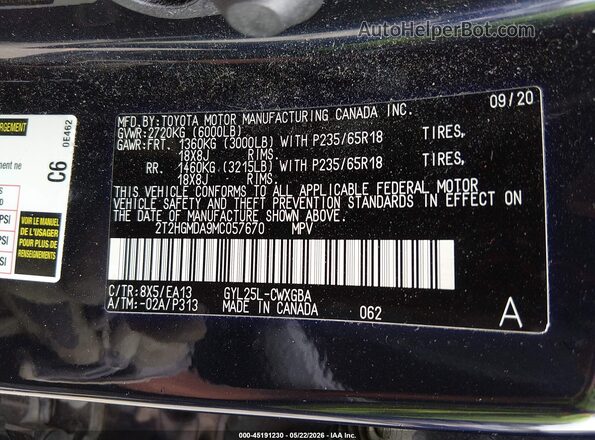 2T2HGMDA9MC057670 2021 LEXUS RX 450H Blue Widok komory silnika