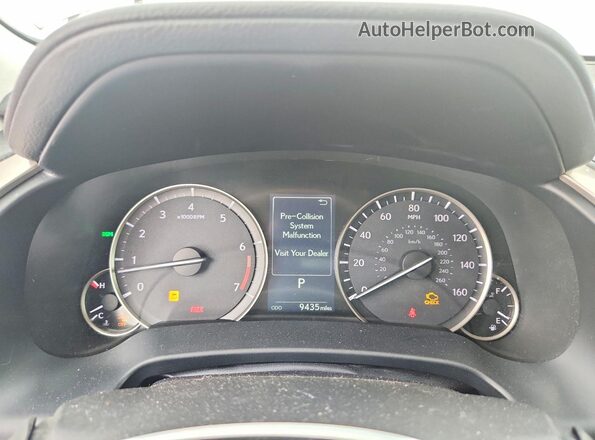 2T2HZMAA4NC239258 2022 LEXUS RX Серебряный Вид щитка приборов