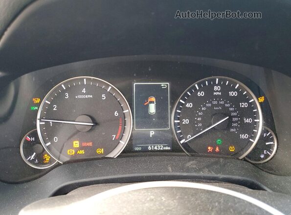 2T2HZMDA4LC229970 2020 LEXUS RX Gray Widok zestawu wskaźników