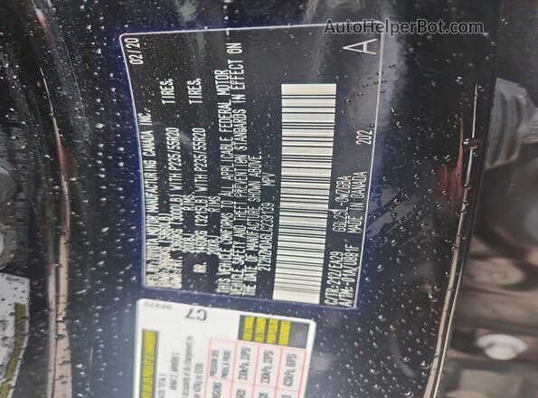 2T2HZMDA6LC239139 2020 LEXUS RX Black Панорамний вид салону 360°