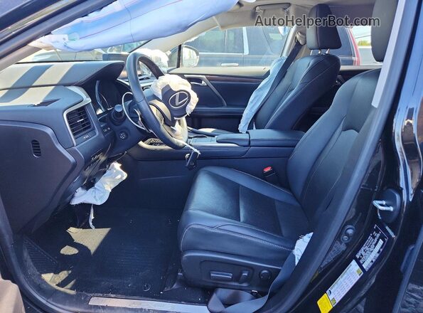 2T2HZMDAXNC364423 2022 LEXUS RX Black Widok wnętrza z przodu