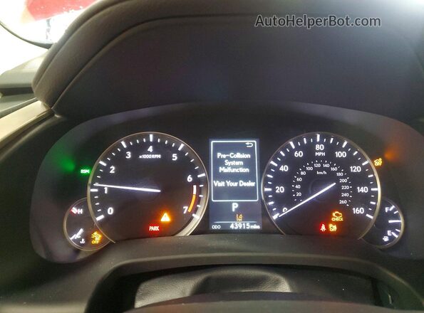 2T2JZMDA0MC299839 2021 LEXUS RX Red Widok zestawu wskaźników