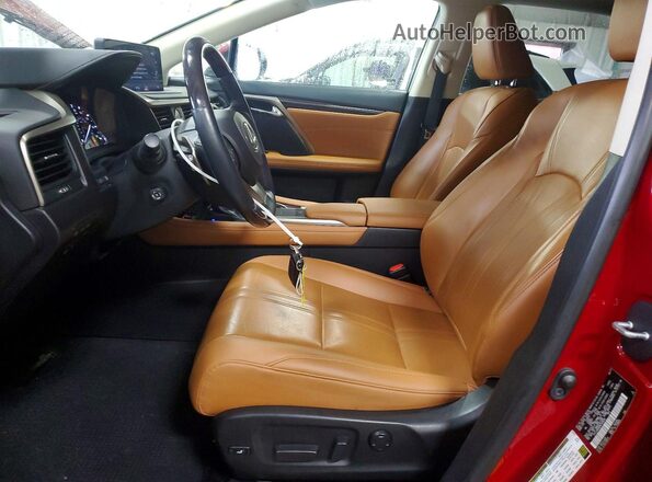 2T2JZMDA0MC299839 2021 LEXUS RX Red Widok wnętrza z przodu