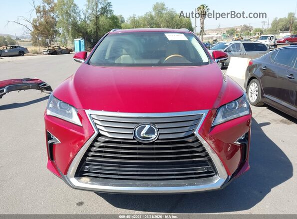 2T2ZZMCA7GC020489 2016 LEXUS RX 350 Бордовый Вид задней части салона