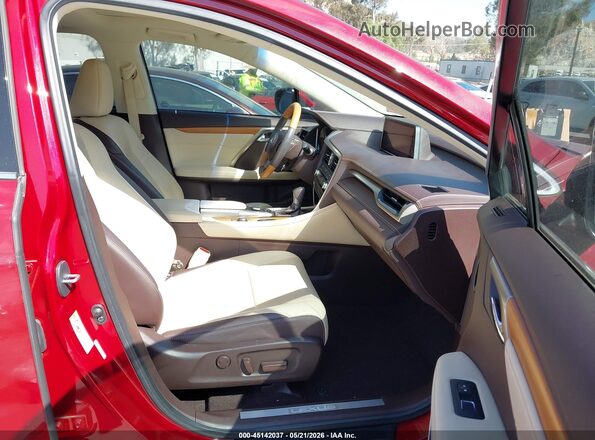 2T2ZZMCA7GC020489 2016 LEXUS RX 350 Бордовый Вид салона спереди