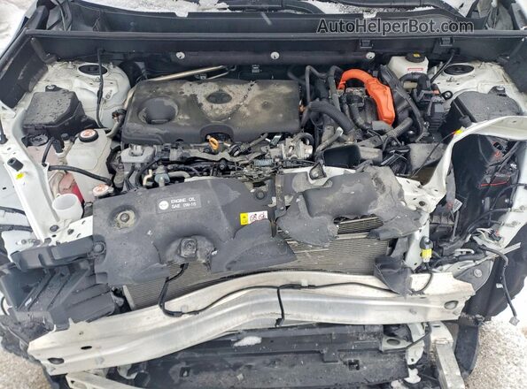 2T35WRFV0SW280948 2025 TOYOTA RAV4 White Widok komory silnika