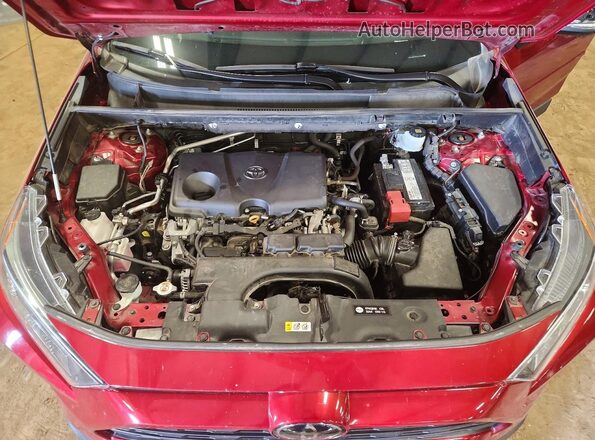 2T3A1RFV3KC013236 2019 TOYOTA RAV4 Burgundy Вид підкапотного простору