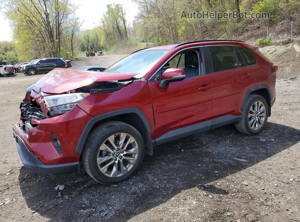 2T3A1RFV3KC024172 2019 TOYOTA RAV4 Red Առջևի ձախ երեք քառորդ տեսարան