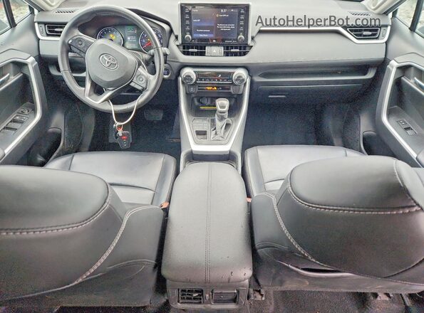2T3A1RFV4KW035387 2019 TOYOTA RAV4 White Widok deski rozdzielczej