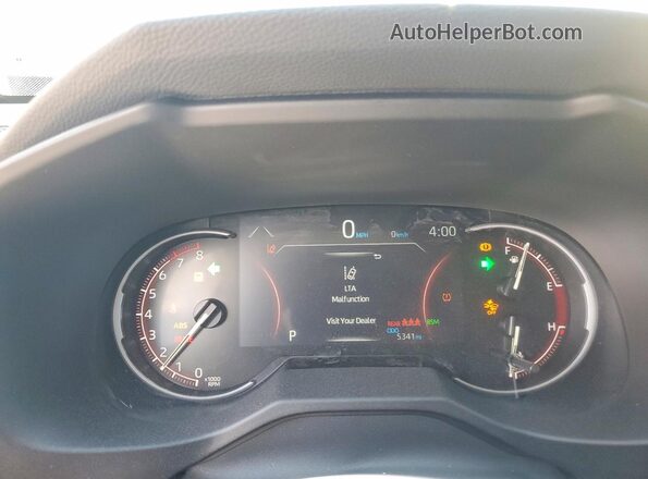 2T3A1RFVXSW632608 2025 TOYOTA RAV4 Blue Вид щитка приладів