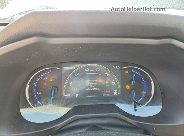 2T3B6RFVXRW052890 2024 TOYOTA RAV4 Blue ხელსაწყოთა პანელის ხედი