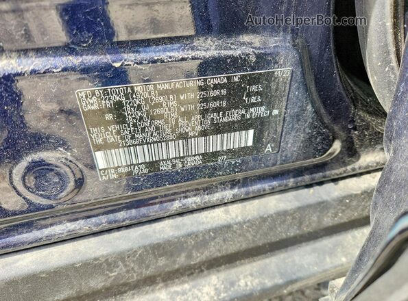 2T3B6RFVXRW052890 2024 TOYOTA RAV4 Blue სალონის 360-გრადუსიანი ხედი