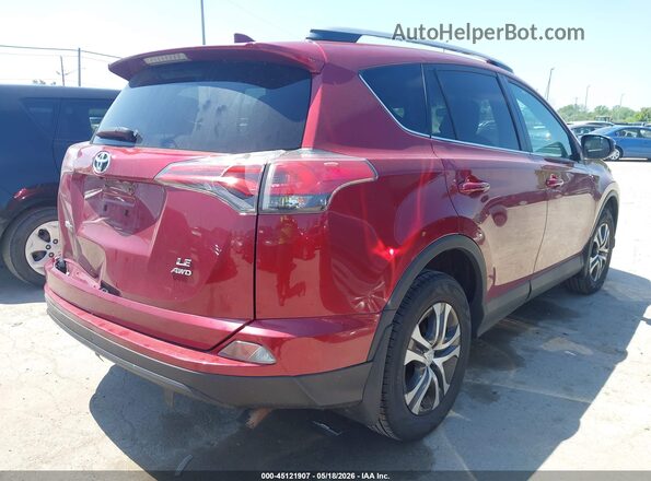 2T3BFREV2JW756832 2018 TOYOTA RAV4 Red Tył prawy