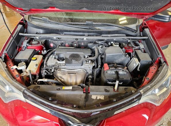 2T3BFREV4JW785801 2018 TOYOTA RAV4 Red Rear interior view