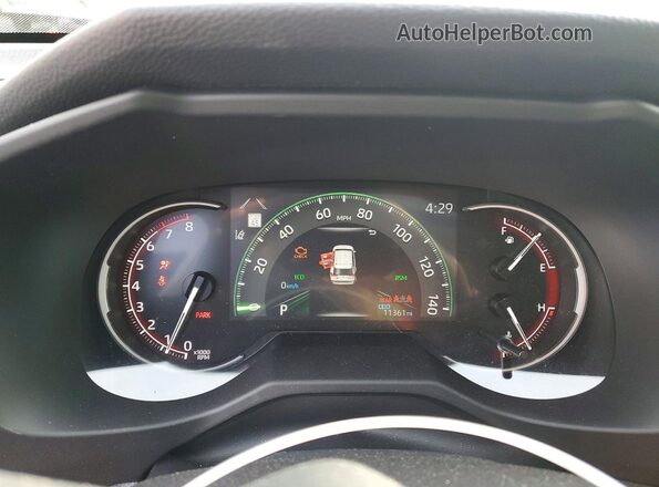 2T3C1RFV0SW401242 2025 TOYOTA RAV4 White ხელსაწყოთა პანელის ხედი