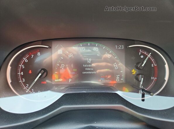 2T3C1RFV1SW434993 2025 TOYOTA RAV4 White Instrument cluster view