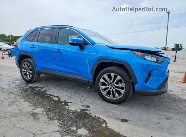 2T3C1RFV2KC011597 2019 TOYOTA RAV4 Синий Передняя правая четверть