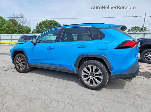 2T3C1RFV2KC011597 2019 TOYOTA RAV4 Синий Задняя левая четверть
