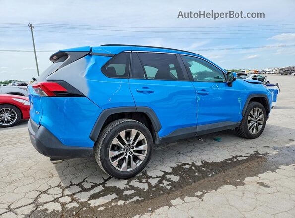 2T3C1RFV2KC011597 2019 TOYOTA RAV4 Синий Задняя правая четверть