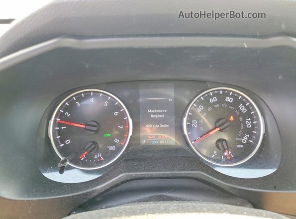 2T3C1RFV2KW054304 2019 TOYOTA LE White Instrument cluster view