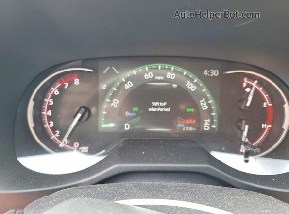 2T3C1RFV3SW425731 2025 TOYOTA RAV4 Gray Вид щитка приладів