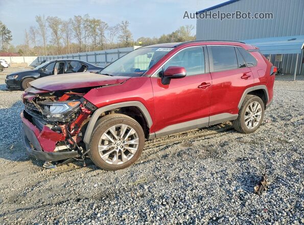 2T3C1RFV4MW138613 2021 TOYOTA RAV4 Red Առջևի ձախ երեք քառորդ տեսարան