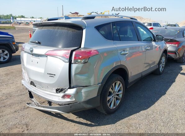 2T3DFREV0GW507334 2016 TOYOTA RAV4 Серебряный Задняя правая четверть