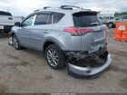 2017 Toyota Rav4 Limited Silver vin: 2T3DFREV0HW595643