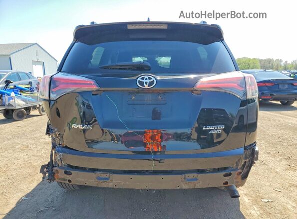 2T3DFREV2HW671671 2017 TOYOTA RAV4 Black Вид ззаду