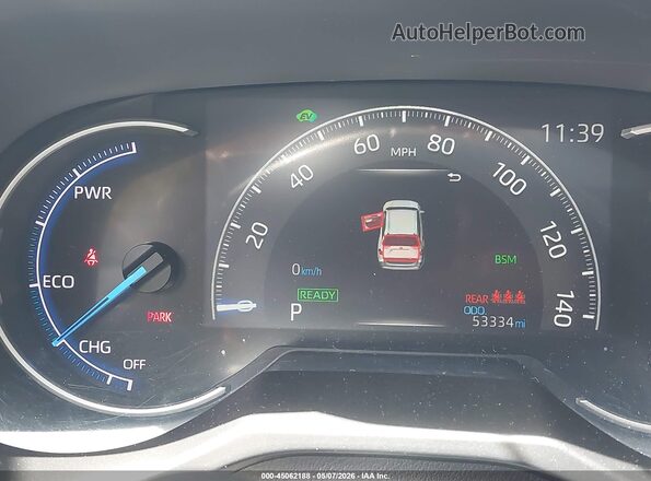 2T3DWRFV2LW047456 2020 TOYOTA LIMITED Красный Вид задних сидений