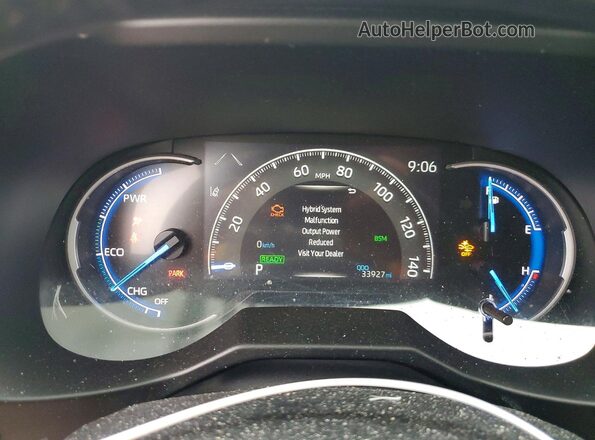 2T3DWRFV4LW058166 2020 TOYOTA RAV4 Серебряный Вид щитка приборов