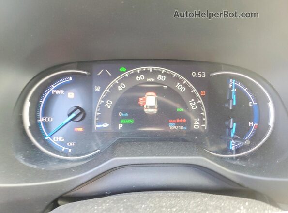 2T3DWRFV7KW006688 2019 TOYOTA RAV4 Синий Вид щитка приборов
