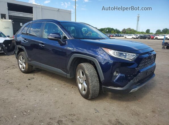 2T3DWRFV7KW006688 2019 TOYOTA RAV4 Синий Передняя правая четверть