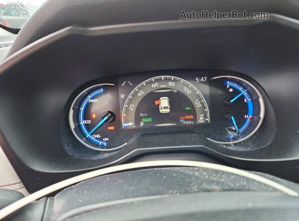 2T3DWRFV7LW048246 2020 TOYOTA RAV4 Белый Вид щитка приборов